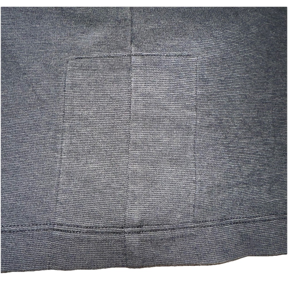 Horny Toad Flexcel Cotton Blend Gray Snap Up Collared Midi Dress Women's M - Picture 6 of 9